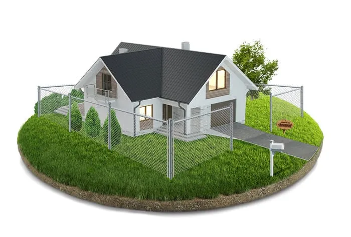 Chain link fence installation by All State Fence
