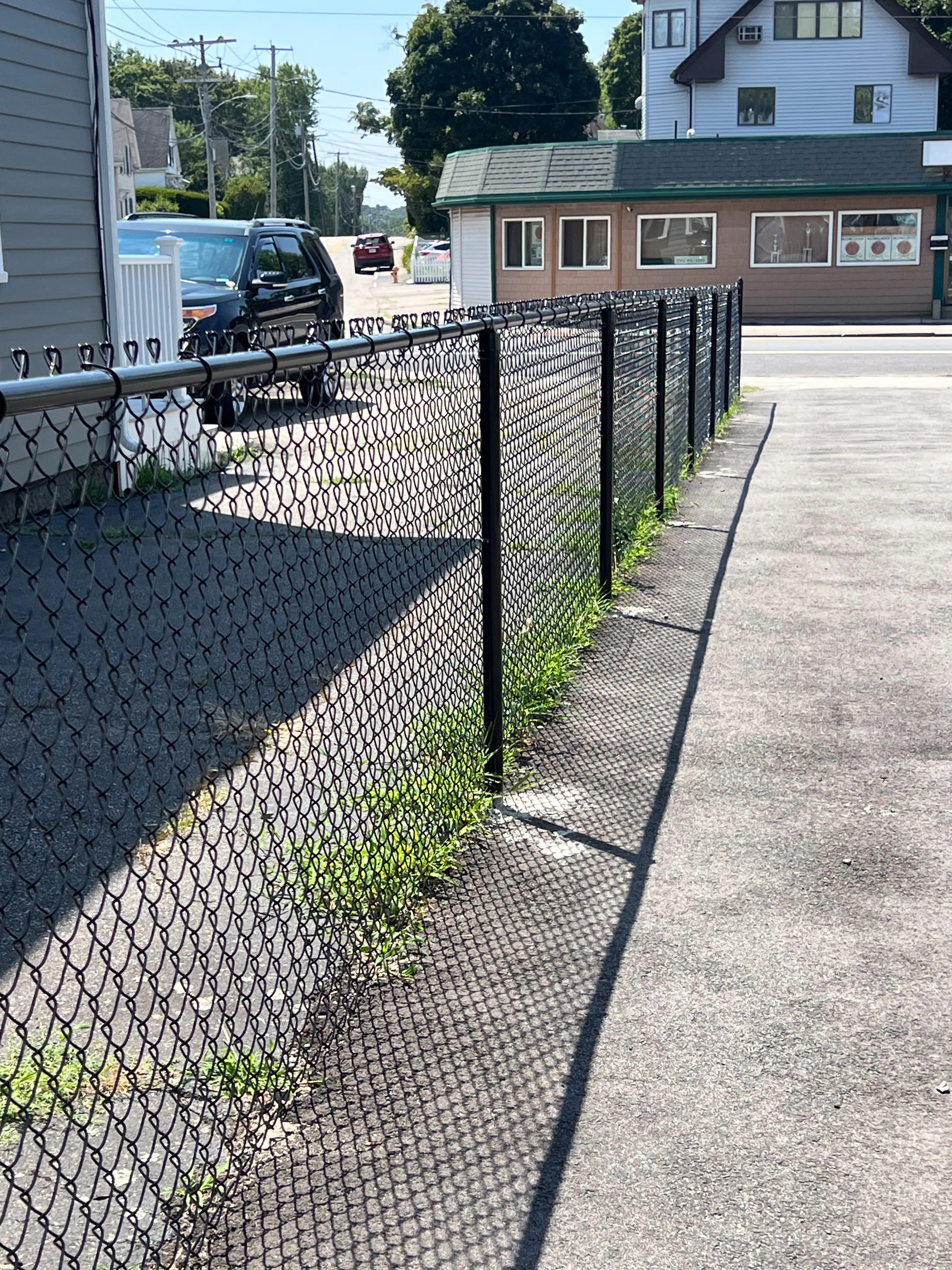 Custom chain link fencing
