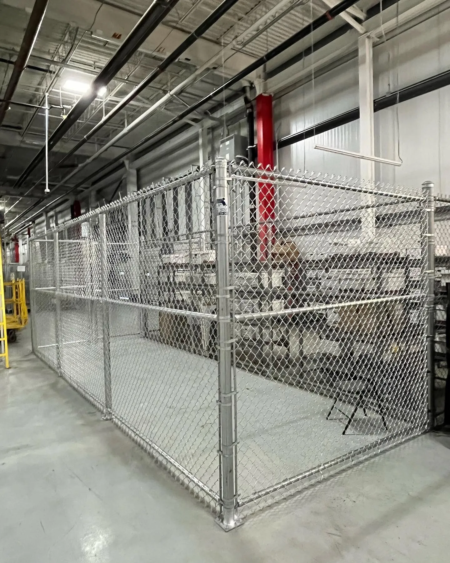 Chain link fence installation in Dedham, MA