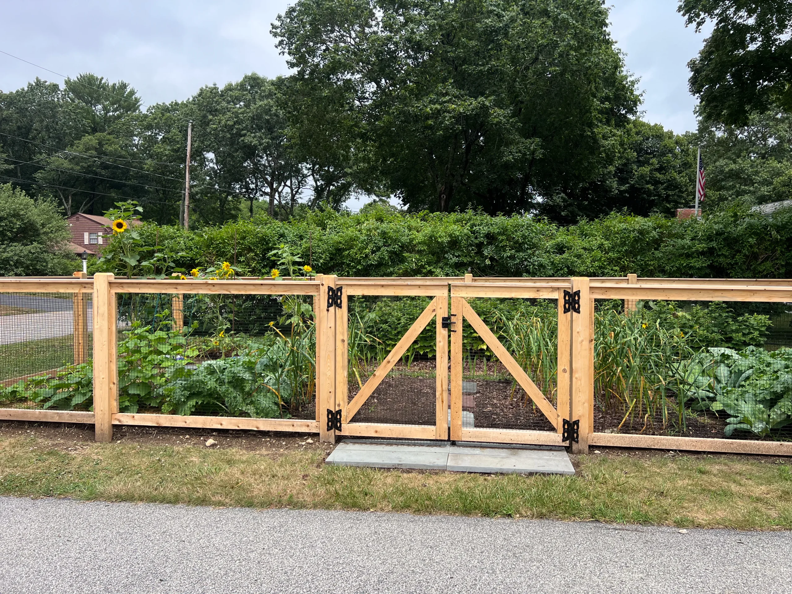Custom wood fence design