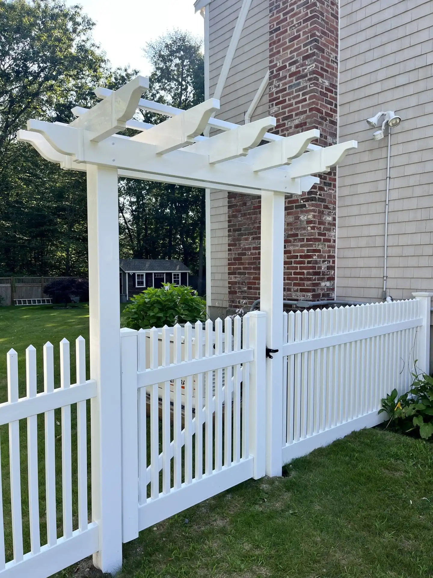 Outdoor pergola construction in Weymouth, MA