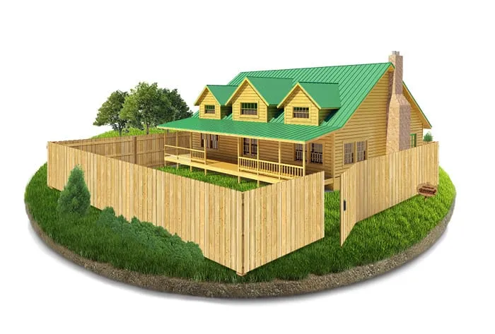 Wood fence installation by All State Fence
