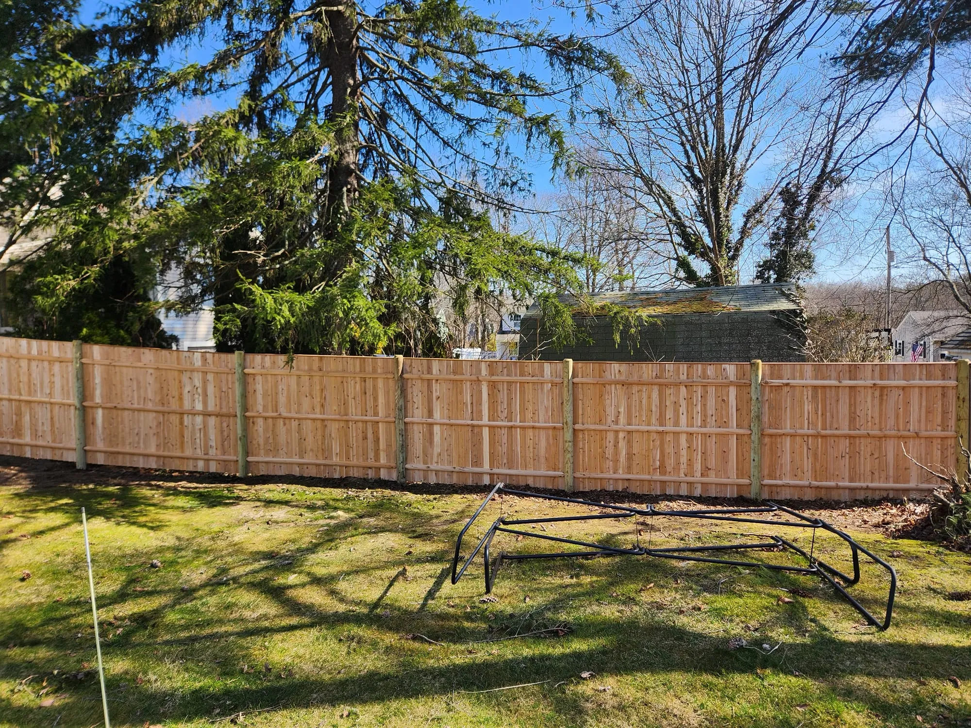Residential wood fence project